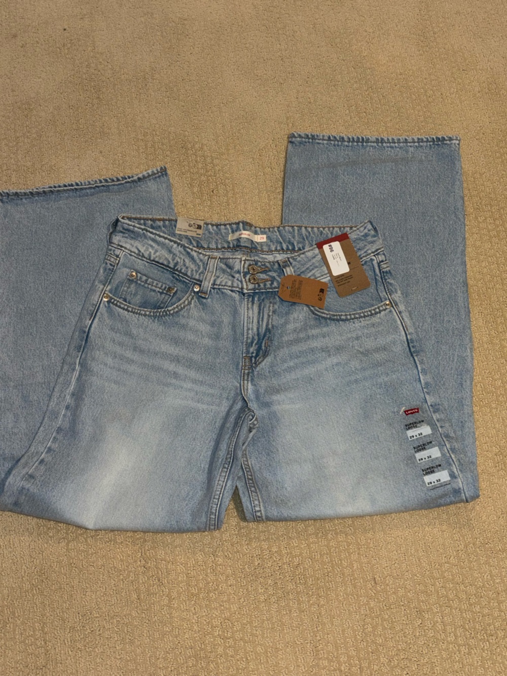 Levi’s Super Low Loose Jeans NWT - Picture 6 of 9